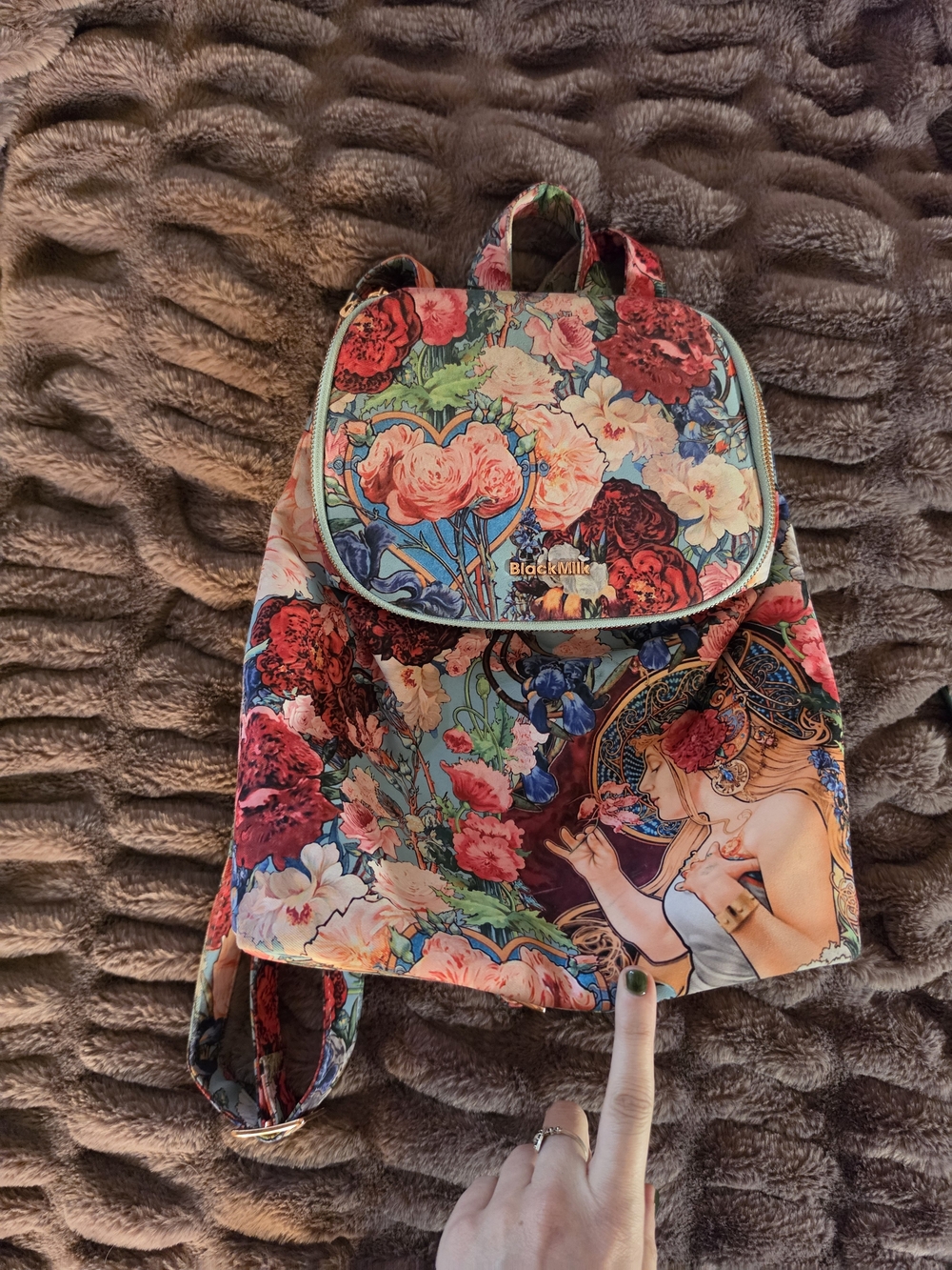 BlackMilk Fragrance Of Violets Backpack